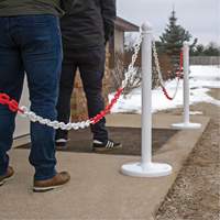 Bicolour Plastic Barrier Chain, Green/White Seaboard Timber Mart