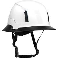 Wide Clip-On Full Brim for RZRBack Climbing Helmet, White Seaboard Timber Mart