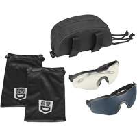 Ensemble de cache-œil pour lunettes de s&eacute;curit&eacute; MY6, Lentille Transparent/Fum&eacute;e, Antibu&eacute;e/Anti-&eacute;gratignures, ANSI Z87+ Seaboard Timber Mart