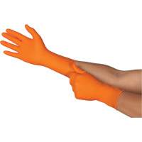 TOUCHNTUFF 93-800 Disposable Gloves, 6.5/7, Latex/Neoprene/Nitrile, 23.6-mil, Powder-Free, Orange Seaboard Timber Mart