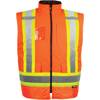 High-Visibility 7-in-1 Jacket, Polyester, High Visibility Orange, X-Small Seaboard Timber Mart