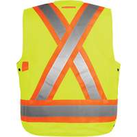 High-Visibility Surveyor's Vest, High Visibility Orange, Small, Polyester Seaboard Timber Mart