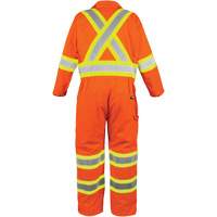 Combinaison non doubl&eacute;e haute visibilit&eacute;, Petit, Orange haute visibilit&eacute; Seaboard Timber Mart
