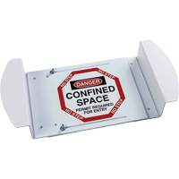"Danger Confined Space Permit Required For Entry" Manhole Sign, 21" x 30", Polystyrene, English Seaboard Timber Mart
