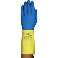 Gants r&eacute;sistants aux produits chimiques AlphaTec 87-224, Taille 7, 12,8" lo, N&eacute;opr&egrave;ne/Latex de caoutchouc, Doublure en Coton/Ouat&eacute;e, 26,8 mils Seaboard Timber Mart