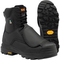 Bottes de travail Vulcan avec protecteur m&eacute;tatarsien &agrave; l'ext&eacute;rieur, Cuir, Taille 5, Imperm&eacute;able Seaboard Timber Mart