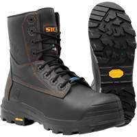 Bottes de travail Metpro Flex avec protecteur m&eacute;tatarsien, Cuir, Taille 4, Imperm&eacute;able Seaboard Timber Mart