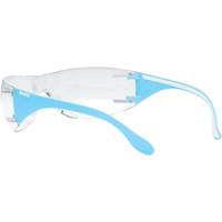 Lunettes de s&eacute;curit&eacute; bleu/blanc Adapt Lite, Lentille Transparent, Antibu&eacute;e/Anti-&eacute;gratignures, ANSI Z87+/R&eacute;pond ou surpasse la norme CSA Z94.3 Seaboard Timber Mart