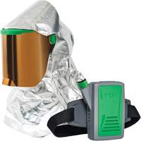 Respirateur &agrave; chaleur radiante Z-Link avec souffleur & montage &agrave; la ceinture, Respirateur &agrave; masque/Capuchon & visi&egrave;re, Pile Lithium-ion Seaboard Timber Mart