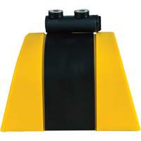 HAZLOK Safety Barrier System, Plastic, Magnetic Mount, 30', Black and Yellow Tape Seaboard Timber Mart