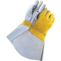 Lined Welder with 5" Cuff, Split Cowhide, Size One Size Seaboard Timber Mart