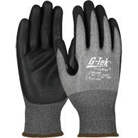 G-Tek&reg; Cut-Resistant Gloves with Touchscreen Capability, Size Small, 18 Gauge, Foam Nitrile Coated, PolyKor&reg; Shell, ASTM ANSI Level A4/EN 388 Level D Seaboard Timber Mart