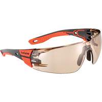 RUSH+ 2.0 M/L Safety Glasses with Black & Red Frame, Copper Lens, Anti-Fog/Anti-Scratch, ANSI Z87+ Seaboard Timber Mart