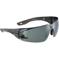 RUSH+ 2.0 M/L Safety Glasses with Black & Grey Frame, Grey/3.0 Lens, Anti-Fog/Anti-Scratch, ANSI Z87+ Seaboard Timber Mart