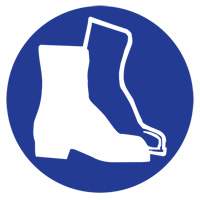 Right to Know Pictogram Labels -Boots, Vinyl, Sheet, 1" L x 1-1/8" W Seaboard Timber Mart