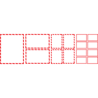 WHMIS Labels 400/Pkg, Paper, Roll, 5-1/2" L x 4-1/4" W Seaboard Timber Mart