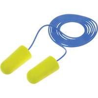 Bouchons d'oreilles n&eacute;on jaune E-A-Rsoft, Vrac - Sac en poly, Avec cordon Seaboard Timber Mart