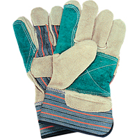 Gants d'ajusteur avec paume double, Grand, Paume en Cuir de vache refendu, Doublure en Coton Seaboard Timber Mart