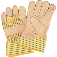 Gants d'ajusteur &agrave; paume s&egrave;che d'usage standard, Moyen, Paume en Cuir fleur de vache, Doublure en Coton Seaboard Timber Mart