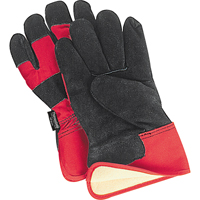 Superior Warmth Winter-Lined Fitters Gloves, Large, Split Cowhide Palm, Thinsulate Inner Lining Seaboard Timber Mart
