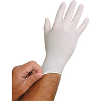 QRP BioTek&reg; Disposable Gloves, Large, Latex, 6-mil, Powder-Free, White Seaboard Timber Mart