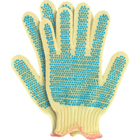 Gants en tricot avec pois, Taille Petit/7, Calibre 7, Rev&ecirc;tement PVC, Enveloppe en Kevlar, ANSI/ISEA 105 niveau 2 Seaboard Timber Mart