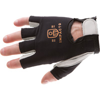 Anti-Impact Left-Hand Glove, X-Small, Goatskin/Split Leather Palm, Hook & Loop Cuff Seaboard Timber Mart