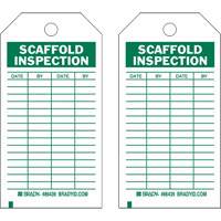 &eacute;tiquettes de rapport d'inspection, Polyester, 4" la x 7" h, Anglais Seaboard Timber Mart