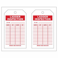&eacute;tiquettes de rapport d'inspection, Polyester, 4" la x 7" h, Anglais Seaboard Timber Mart