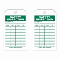 &eacute;tiquettes d'inspection de s&eacute;curit&eacute;, Polyester, 4" la x 7" h, Anglais Seaboard Timber Mart