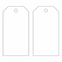 Blank Accident Prevention Tags, Metal, 3" W x 5-3/4" H Seaboard Timber Mart
