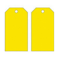 Blank Accident Prevention Tags, Metal, 3" W x 5-3/4" H Seaboard Timber Mart