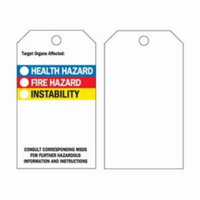 Self-Laminating Right-To-Know Tags, Polyester, 3" W x 5-3/4" H, English Seaboard Timber Mart