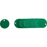 Blank Round Valve Tags, Aluminum, 2" dia Seaboard Timber Mart