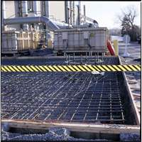 Ruban pour barricade, Anglais, 3" la x 200' lo, 3 mils, Noir sur jaune Seaboard Timber Mart