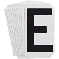 Quick-Align&reg; Individual Gothic Number and Letter Labels, E, 4" H, Black Seaboard Timber Mart