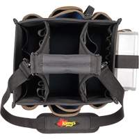 Grands porte-outils pour &eacute;lectriciens et travaux de maintenance, Polyester, 23 pochettes, Noir Seaboard Timber Mart