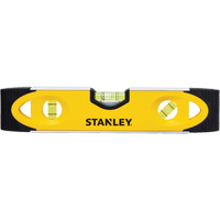 Shock-Resistant Torpedo Level, 9" L, Aluminum, 3 Vials, Magnetic Seaboard Timber Mart