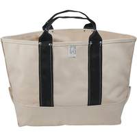 Heavy-Duty 17" Tool Bag, Canvas, 1 Pockets, Beige/Black Seaboard Timber Mart