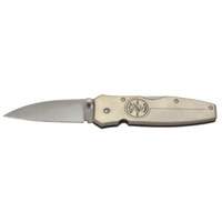 Lightweight Knife with Drop Point Blade, 2-1/4" Blade, Stainless Steel Blade, Aluminum Handle Seaboard Timber Mart