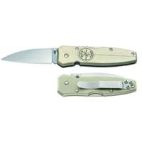 Lockback Knife with Drop Point Blade, 2-1/2" Blade, Stainless Steel Blade, Aluminum Handle Seaboard Timber Mart
