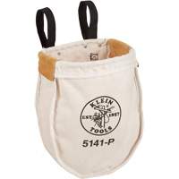 Utility tool Bag with Loop Connection, Canvas, 2 Pockets, Beige/Black Seaboard Timber Mart