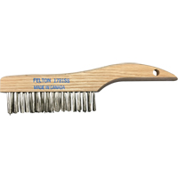 Shoe Handle Scratch Brushes, Stainless Steel, 4 x 16 Wire Rows, 10" Long Seaboard Timber Mart