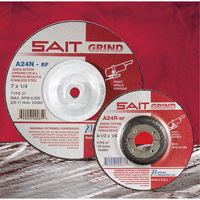 A24N Fast Grinding Wheel, 6" x 1/4", 7/8" Arbor, Aluminum Oxide, Type 27 Seaboard Timber Mart