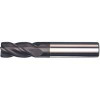 Fraise en bout &agrave; h&eacute;lice asym&eacute;trique, 1/2" dia., 3" lo, 4 cannelures, 1/2" tige, Carbure Seaboard Timber Mart