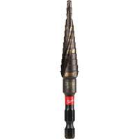 #1 Shockwave Impact Duty Step Drill Bit, 1/2" - 1-1/8" , 1/32" Increments, Titanium Seaboard Timber Mart