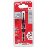 #1 Shockwave Impact Duty Step Drill Bit, 1/2" - 1-1/8" , 1/32" Increments, Titanium Seaboard Timber Mart