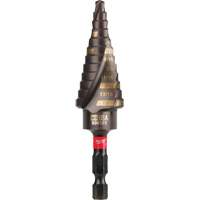 #4 Shockwave Impact Duty Step Drill Bit, 3/16" - 7/8" , 1/16" Increments, Titanium Seaboard Timber Mart