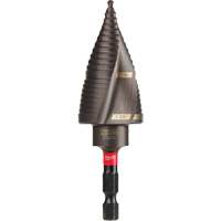 #9 Shockwave Impact Duty Step Drill Bit, 7/8" - 1-1/8" , 1/4" Increments, Titanium Seaboard Timber Mart