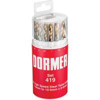 Jobber Drill Bit Set, 19 Pieces, High Speed Steel Seaboard Timber Mart